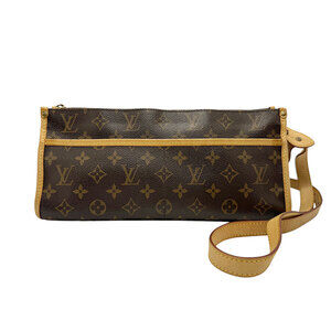 Louis Vuitton Popincourt Monogram Canvas Shoulder Bag Brown